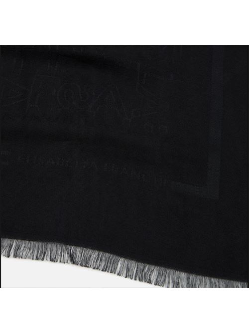 Pashmina rettangolare in jacquard con lettering logo ELISABETTA FRANCHI | SC01F46E2.110